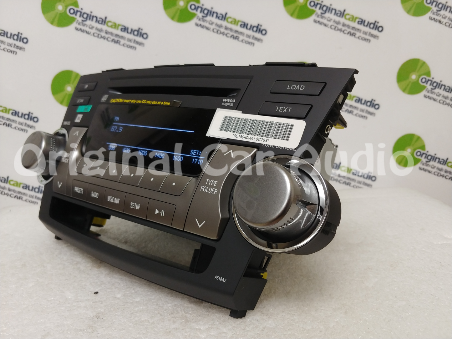 New 2011 - 2013 Toyota Highlander OEM JBL Radio MP3 CD Player A518AZ