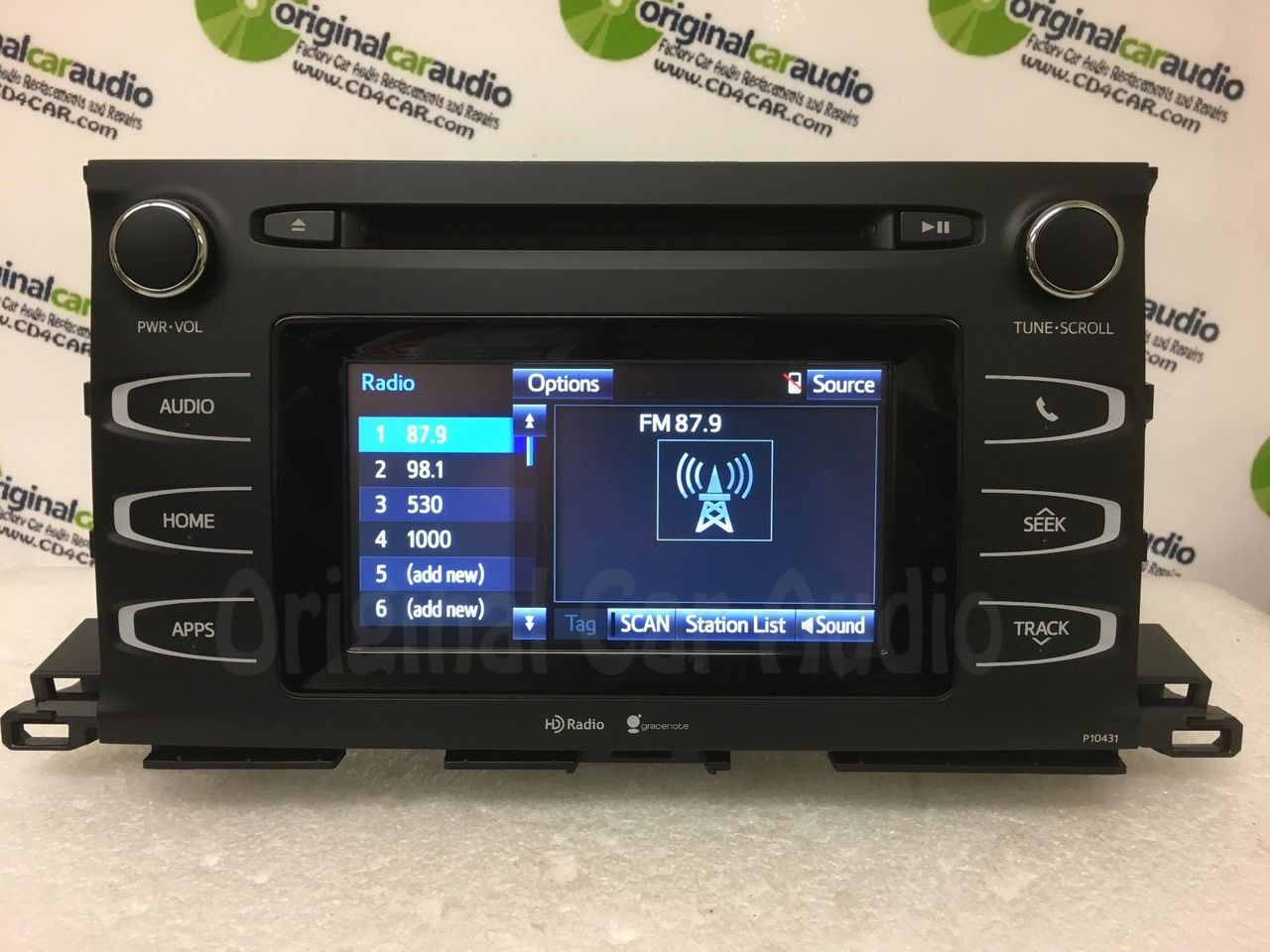 2014 - 2019 Toyota Highlander OEM Bluetooth AM FM SAT HD Radio Gracenote Receiver
