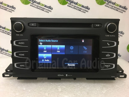 2014 - 2019 Toyota Highlander OEM Bluetooth AM FM SAT HD Radio Gracenote Receiver