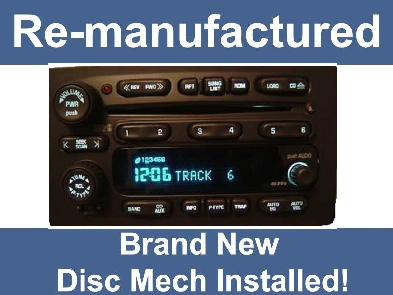 Reman 2003 - 2006 GMC OEM AM FM Radio 6 CD Changer Stereo Receiver