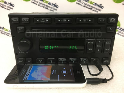 1998 - 2007 Ford Lincoln Mercury Single MP3 CD Player Satellite Radio ADDED AUX