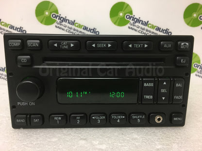 1998 - 2007 Ford Lincoln Mercury Single MP3 CD Player Satellite Radio ADDED AUX
