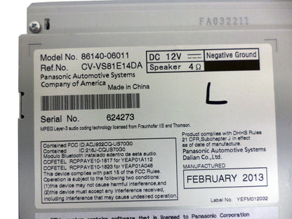 Refurbished 12 13 Toyota CAMRY Touch Screen Display LCD Radio MP3 AUX CD Changer Player OEM