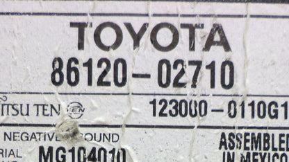 2009 2010 TOYOTA Matrix AM FM XM Radio Stereo CD Player 86120-02710 OEM