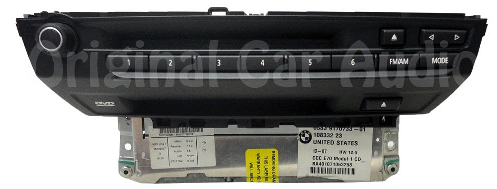 BMW radio AM FM receiver MP3 navigation DVD CD player OEM Logic 7