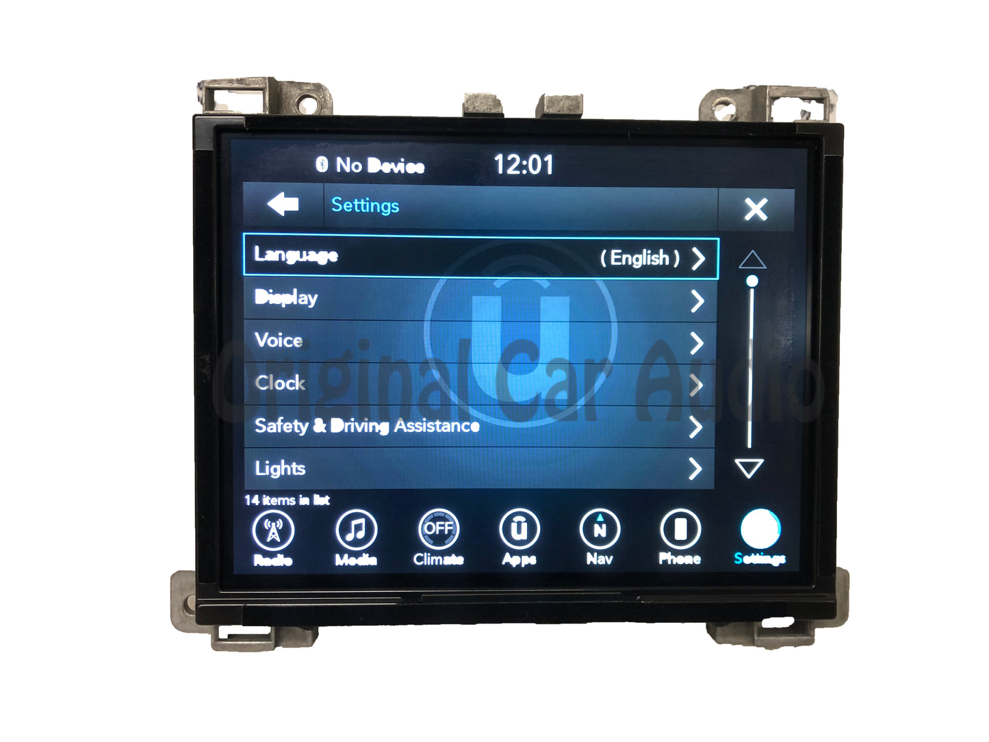 Refurbished 2017 - 2019 Dodge Challenger Charger OEM Uconnect Touch Screen Navigation UAQ Multi Media Radio Receiver