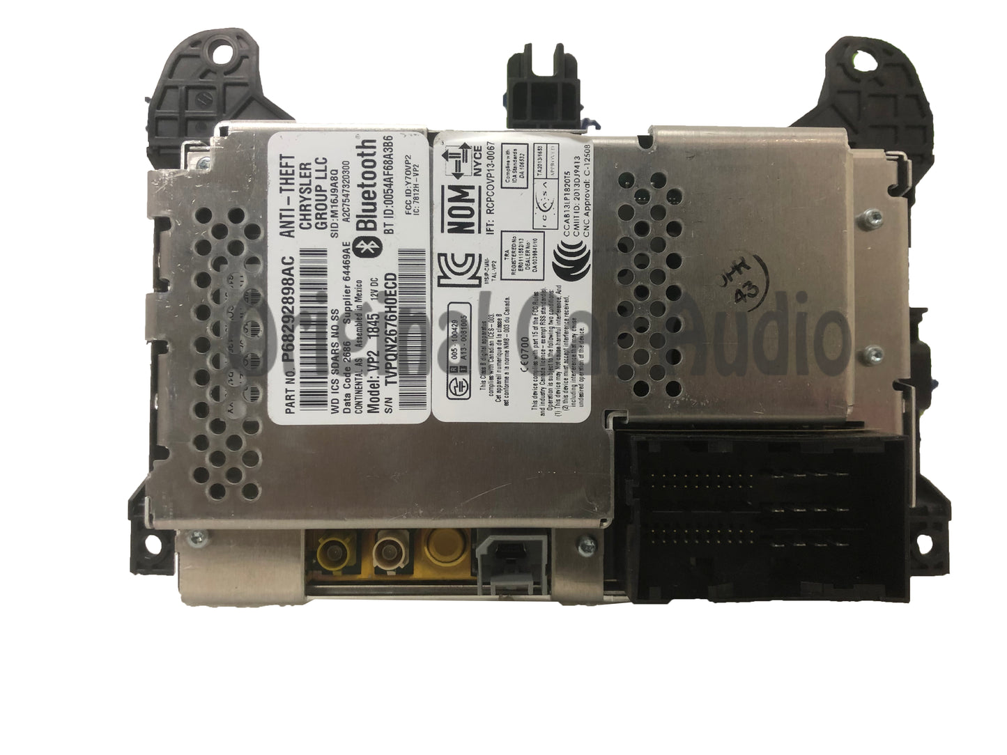2017 - 2018 Dodge Durango OEM VP2 Multi Media Bluetooth XM Radio Receiver