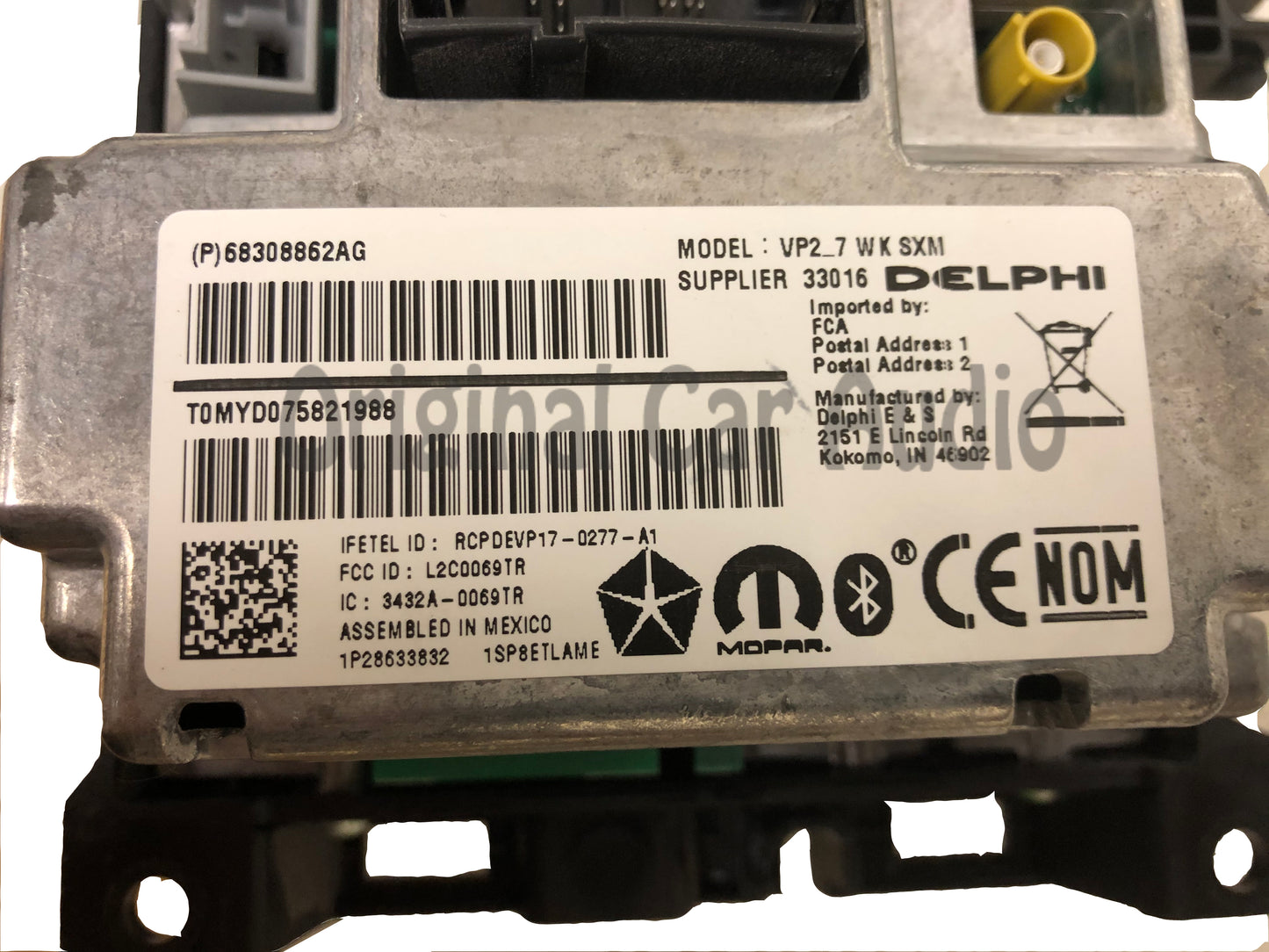 2018 - 2019 Jeep Grand Cherokee OEM VP2_7 WK SXM UConnect Multimedia AM FM XM Multi Media Radio Receiver