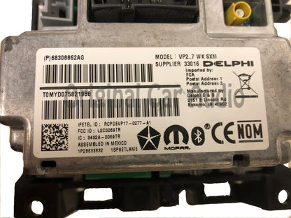 2018 - 2019 Jeep Grand Cherokee OEM VP2_7 WK SXM UConnect Multimedia AM FM XM Multi Media Radio Receiver