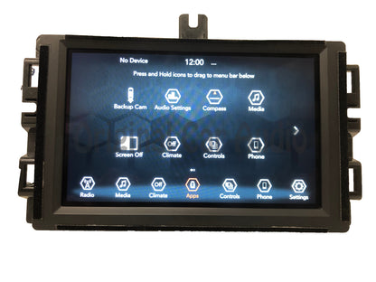 Refurbished 2018 - 2019 Jeep Grand Cherokee OEM VP2_7 7" UConnect Multimedia AM FM XM Multi Media Radio Receiver