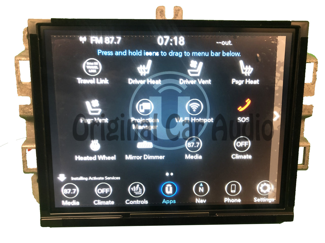 Refurbished 2017 - 2022 Jeep Compass OEM UAQ VP4 Navigation Display Screen Radio Multi Media Receiver