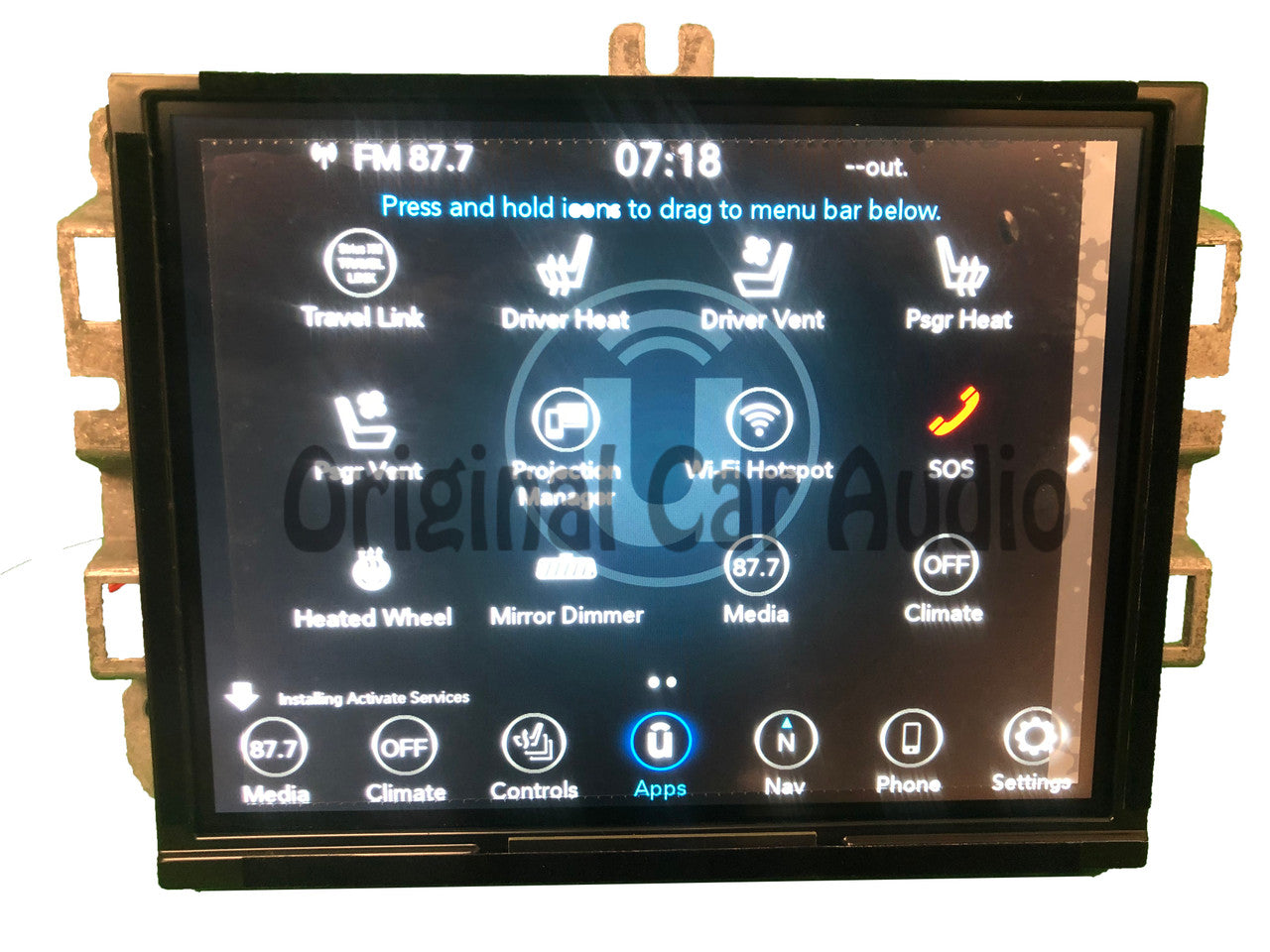 Repair Service 2017 - 2022 Jeep Compass OEM UAQ VP4 Navigation Display Screen Radio Multi Media Receiver