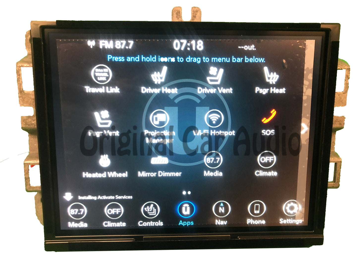 2017 - 2022 Jeep Compass OEM UAQ VP4 Navigation Display Screen Radio Multi Media Receiver