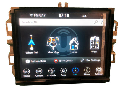 2017 - 2022 Jeep Compass OEM UAQ VP4 Navigation Display Screen Radio Multi Media Receiver