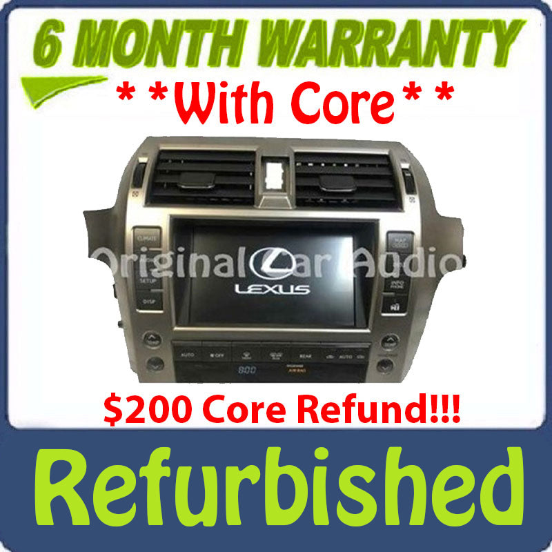 Refurbished 2010 - 2013 Lexus GX460 OEM Climate Control Navigation Touchscreen Information Display