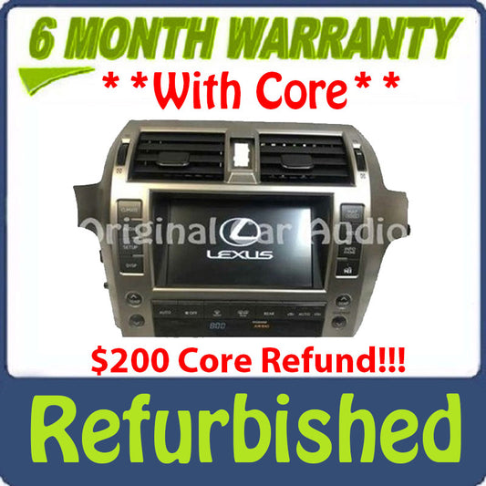 Refurbished 2010 - 2013 Lexus GX460 OEM Climate Control Navigation Touchscreen Information Display