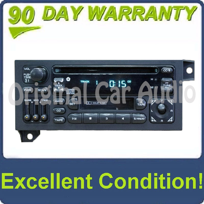 1994 - 2003 Jeep Dodge Chrysler OEM AM FM Radio Tape Cassette CD Player Receiver