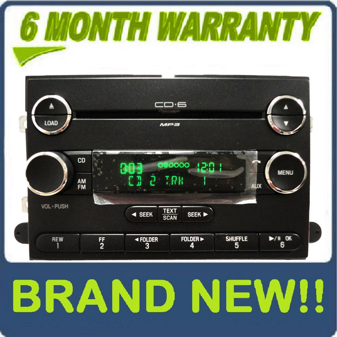 NEW 2006 - 2013 FORD F-150 F150 LINCOLN Mark LT Truck Radio Stereo 6 Disc Changer MP3 CD Player