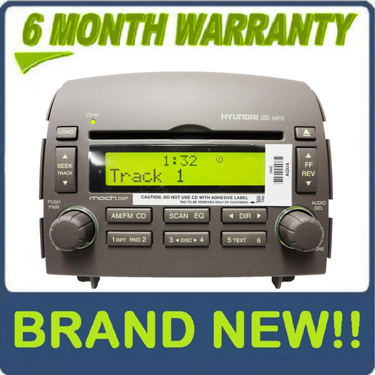 Brand New 06 07 08 Hyundai Sonata OEM Radio 6 Disc MP3 CD Player 96190-0A100QZ GREY