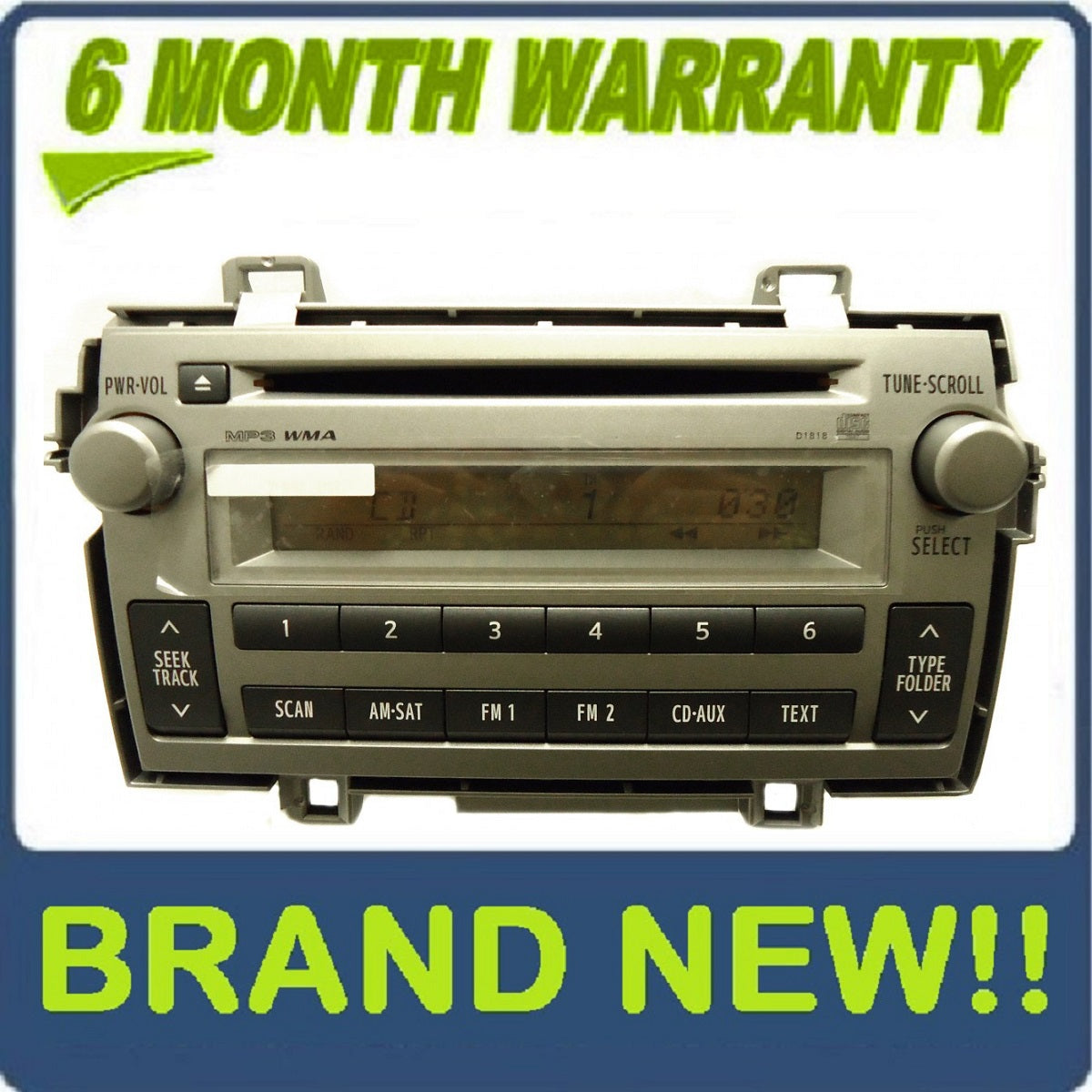 BRAND NEW 11 12 13 14 TOYOTA Matrix OEM Radio Stereo AUX MP3 WMA CD player XM Satellite D1818 2011 2012 2013