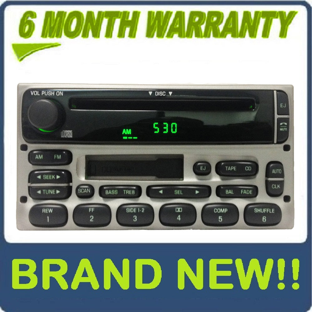 BRAND NEW 1998 - 2005 Ford / Lincoln / Mercury  Radio CD player Silver