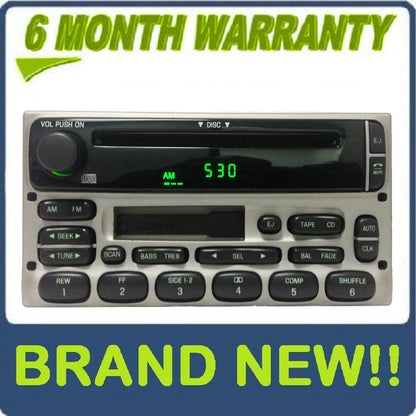 BRAND NEW 1998 - 2005 Ford / Lincoln / Mercury  Radio CD player Silver