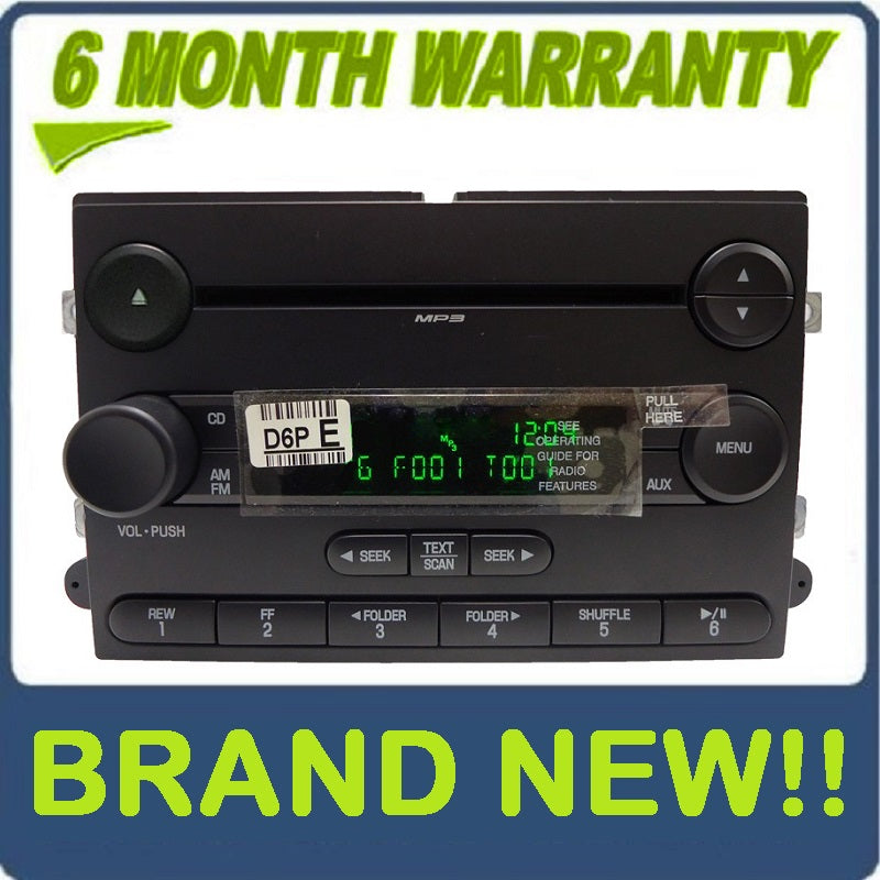 NEW 06 07 08 09 10 Ford Explorer Sport Trac Mercury Mountaineer Sirius Satellite Radio MP3 Disc CD Player 2006 2007 2008 2009 2010