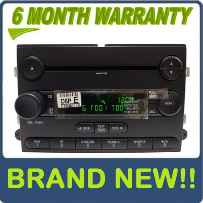 NEW 06 07 08 09 10 Ford Explorer Sport Trac Mercury Mountaineer Sirius Satellite Radio MP3 Disc CD Player 2006 2007 2008 2009 2010