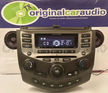 New Mechanism 2003 - 2007 Honda Accord Radio AUX and 6 CD Changer LX EX 7BC1 39175-SDA-A120-M2