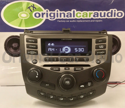 2003 - 2007 Honda Accord Radio AUX and 6  CD Changer LX EX 7BC1  39175-SDA-A120-M2