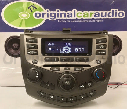 New Mechanism 2003 - 2007 Honda Accord Radio AUX and 6 CD Changer LX EX 7BC1 39175-SDA-A120-M2