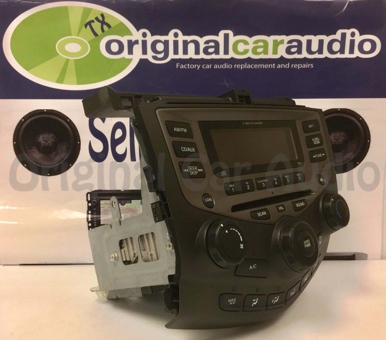 2003 - 2007 Honda Accord Radio AUX and 6  CD Changer LX EX 7BC1  39175-SDA-A120-M2