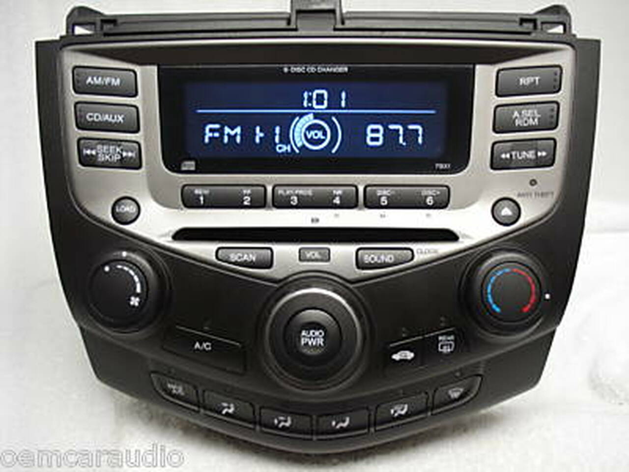 Reman 2003 - 2007 HONDA Accord OEM 6 CD Changer AM FM Radio Receiver 7BX1