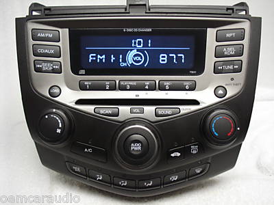 Honda accord 6 CD changer Radio 03 04 05 LX EX AUX 39175-SDN-A120-M2