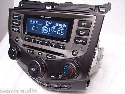 Honda accord 6 CD changer Radio 03 04 05 LX EX AUX 39175-SDN-A120-M2