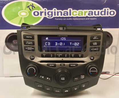 2003 - 2007 Honda Accord Radio and 6 CD Changer Coupe 7BY2 39175-SDN-L110