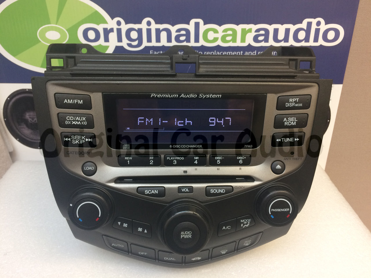 06-07 Honda Accord Premium Audio 6 CD Dual Auto Climate Control 7FK0