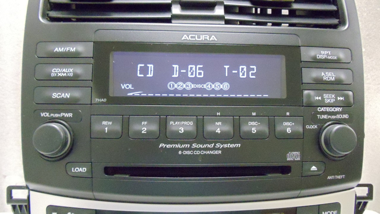 2005 2006 Acura TSX Radio AUX & 6 CD Changer 7HA0