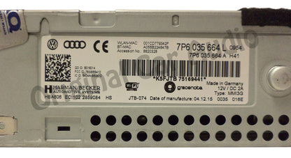 2016 - 2017 Volkswagen Touareg OEM Navigation System Control Module DVD Drive
