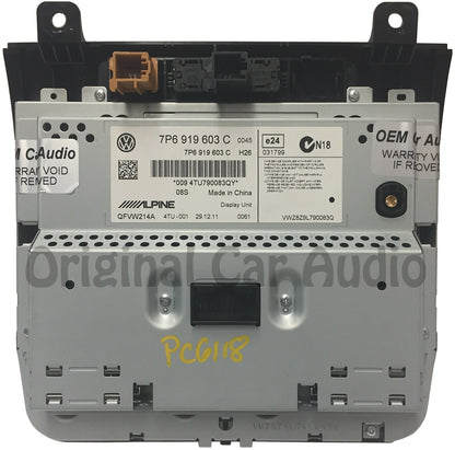 2011 2012 2013 2014 Volkswagen Touareg Navigation Display Screen Monitor Control Unit