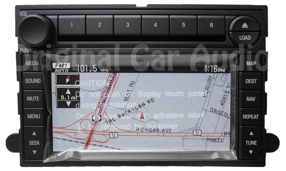 2006 - 2013 Ford navigation touch screen radio MP3 6 disc CD changer stereo