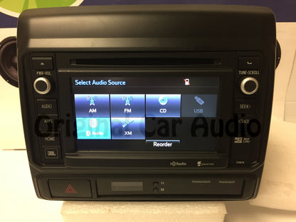 2014 2015 Toyota Tacoma OEM Entune Navigation GPS JBL Bluetooth Radio AM FM MP3 CD Player
