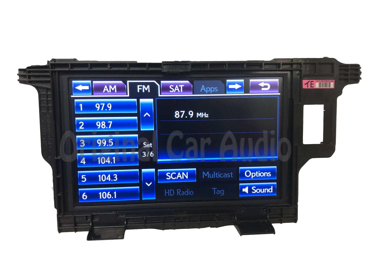 2013 - 2017 Lexus ES350 ES300H OEM 8 Inch In Dash Navigation Information Display Screen Monitor