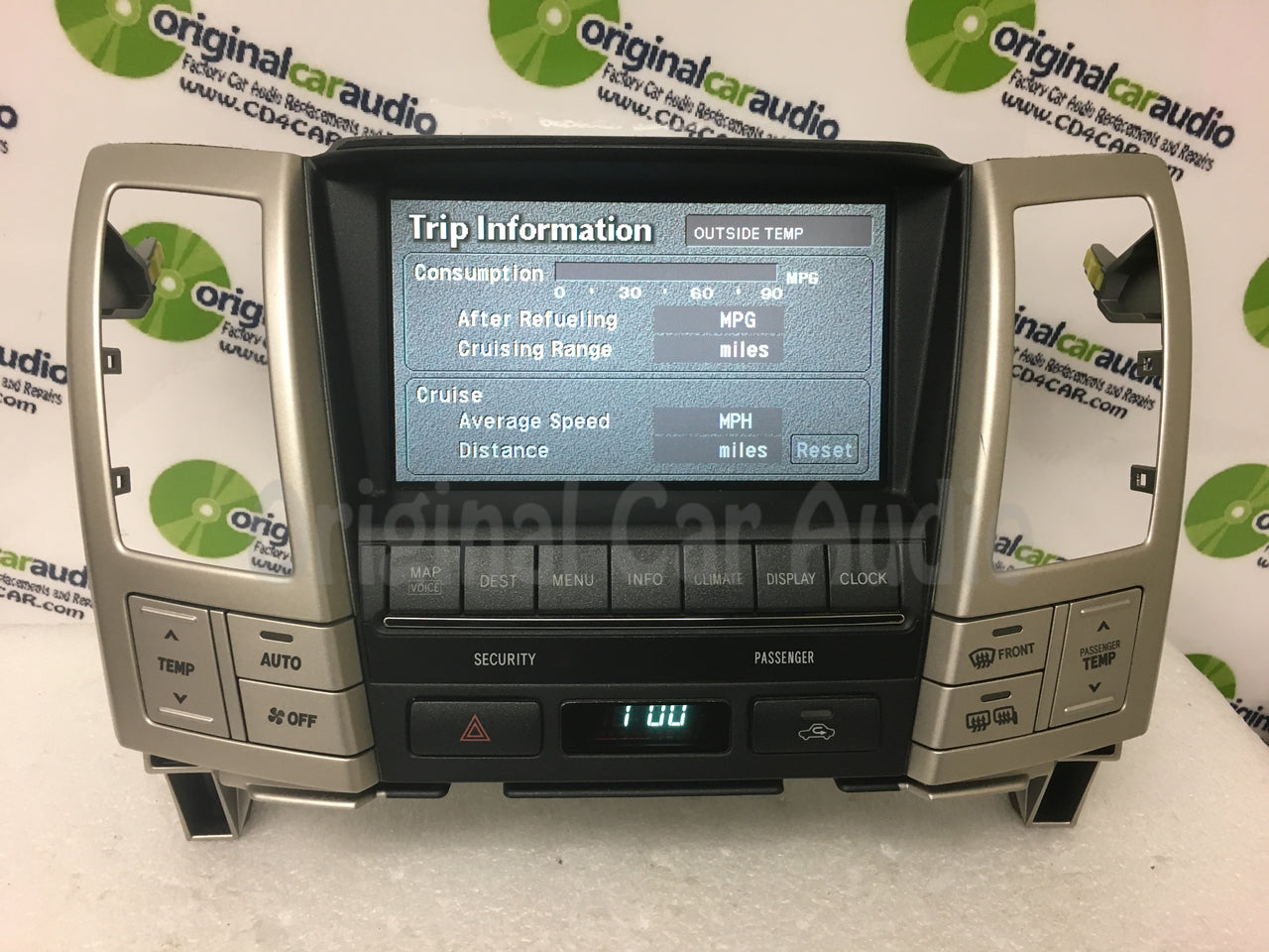 2004 Lexus RX330 OEM Navigation Back -Up Camera Display Screen Monitor