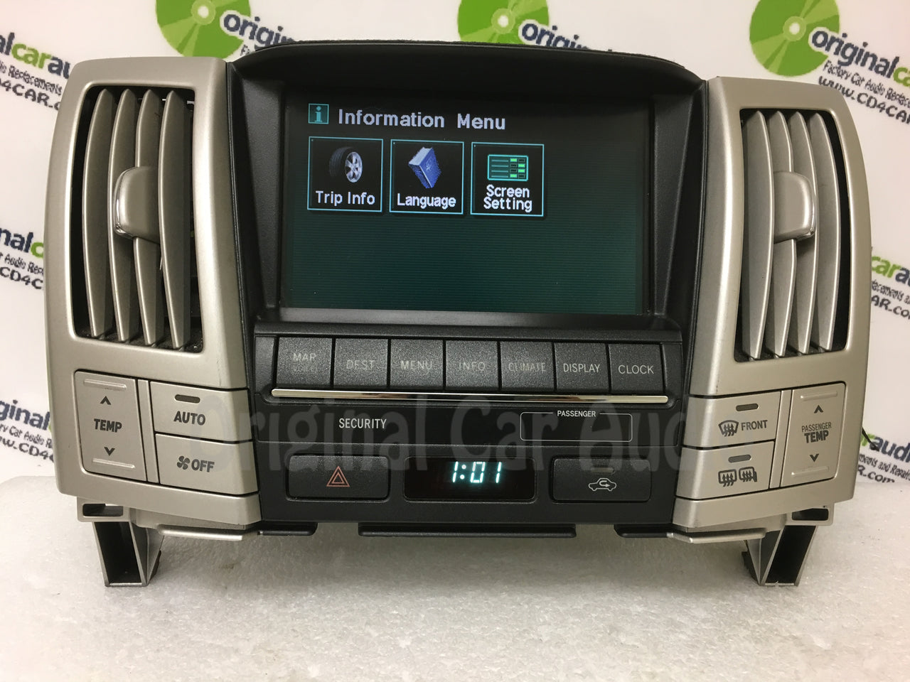 2005 Lexus RX330 OEM Navigation Information Touch Screen Display Screen