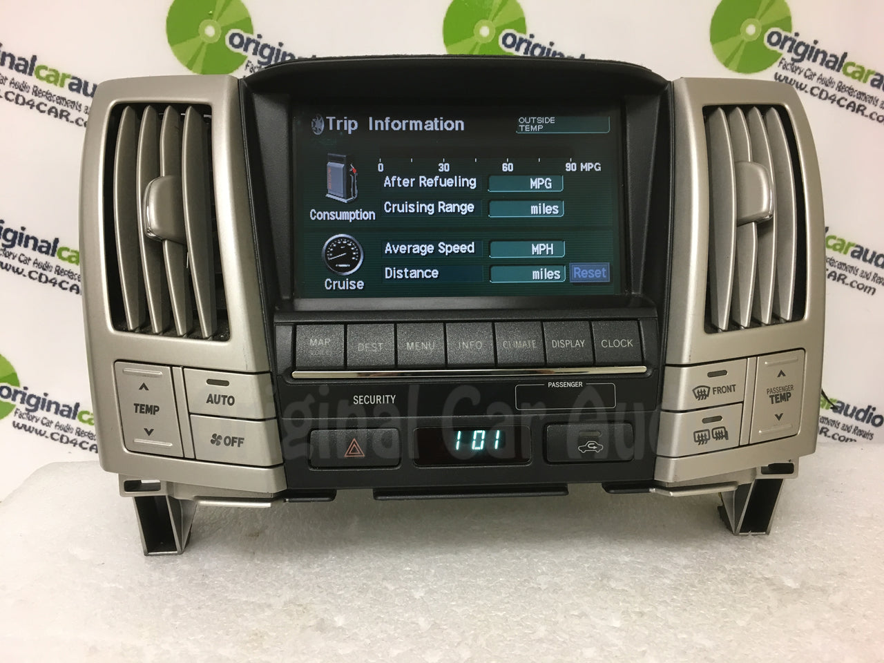 2005 Lexus RX330 OEM Navigation Information Touch Screen Display Screen