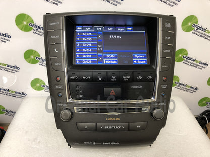2012 - 2013 Lexus IS250 IS350 OEM Touch Screen Navigation Climate Information Display Monitor and Radio P10362