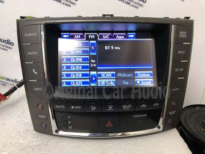 Refurbished 2012 - 2013 12 13 Lexus IS250 IS350 OEM Touch Screen Navigation Climate Information Display Monitor