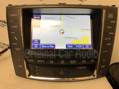 Refurbished 2012 - 2013 12 13 Lexus IS250 IS350 OEM Touch Screen Navigation Climate Information Display Monitor