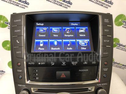 2012 - 2013 Lexus IS250 IS350 OEM Touch Screen Navigation Climate Information Display Monitor and Radio P10362